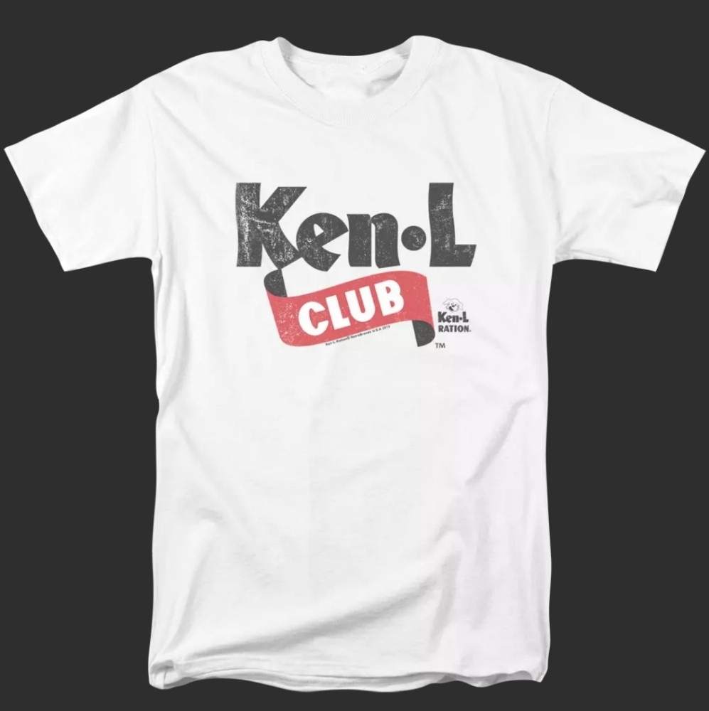 KEN-L CLUB Licensed Adult Graphic White T-shirt